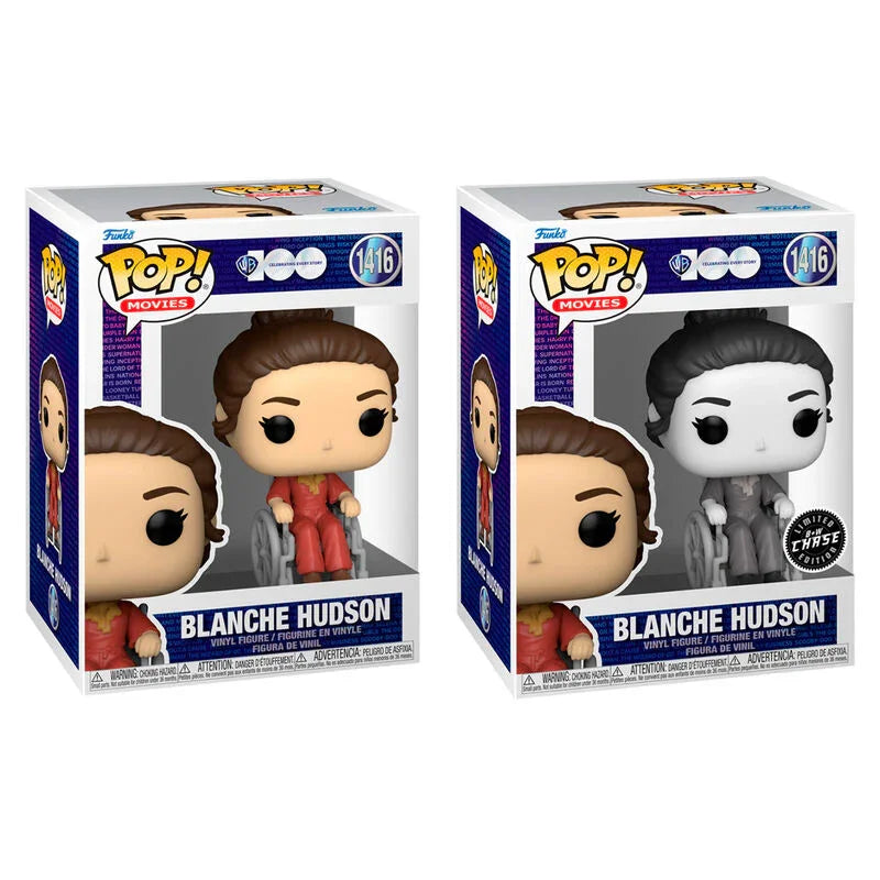 Funko Pop! What Ever Happened to Baby Jane Blanche Hudson 5 + 1 Chase - Figura da Collezione Vinyl Warner Bros. 100th Anniversary Nerdscape