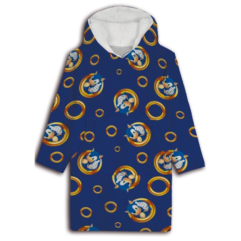 Sonic the Hedgehog oversize sweatshirt coat adult coral - Nerdscape