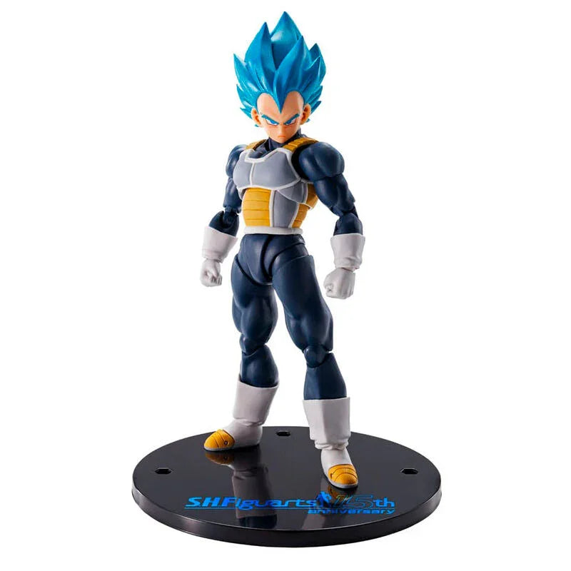 SH Figuarts Vegeta Super Saiyan Blue Dragon Ball Super 15th Anniversary Figura da Collezione - Nerdscape Nerdscape