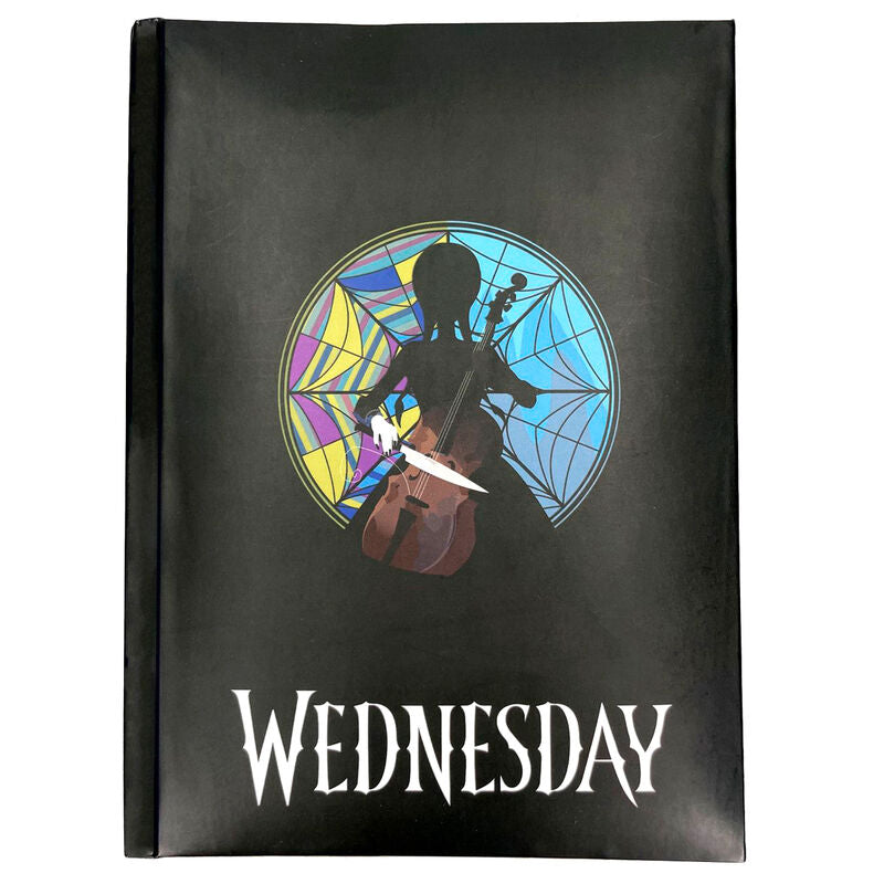 Wednesday Roseton A5 light notebook Nerdscape