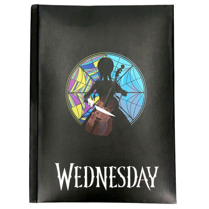 Wednesday Roseton A5 light notebook Nerdscape