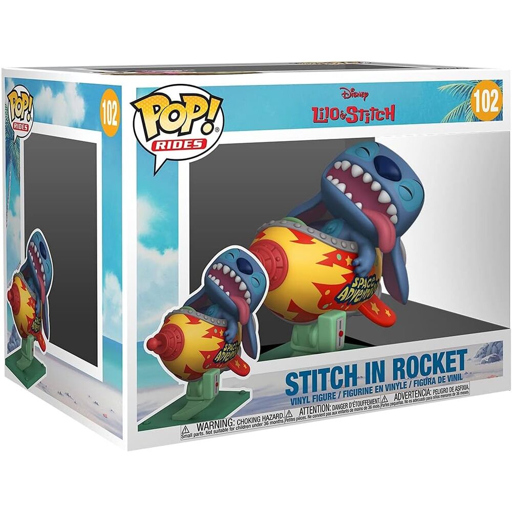 POP figure Rides Super Deluxe Disney Lilo and Stitch - Stitch in Rocket - Nerdscape