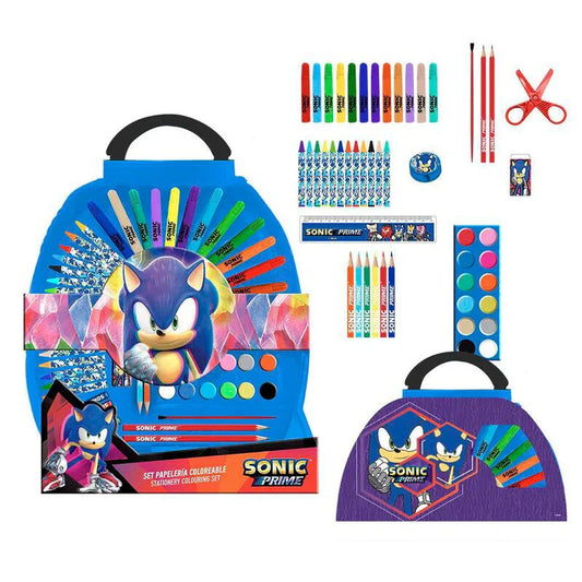 Ensemble de papeterie Sonic Prime 50 pièces