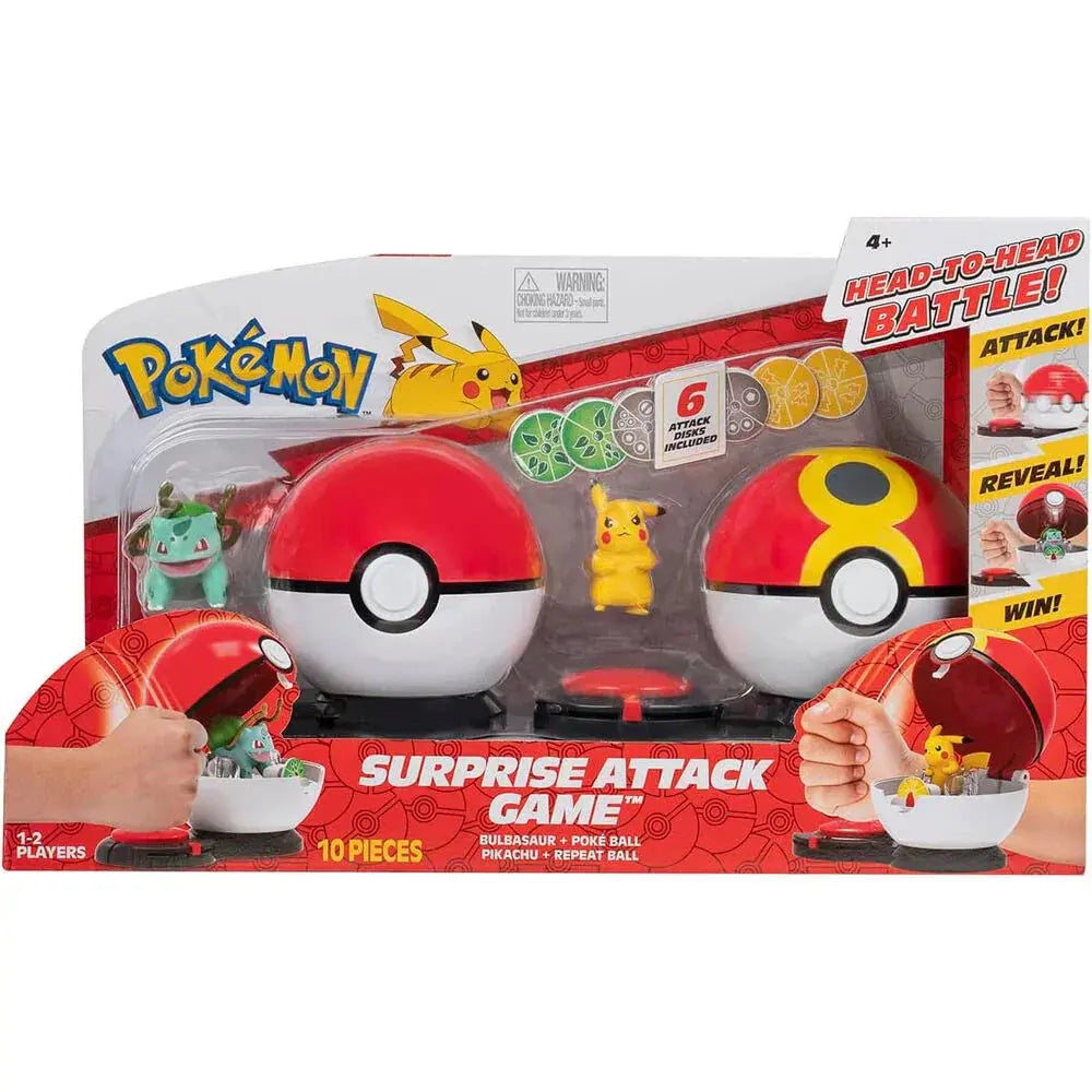 Pokemon Pikachu vs Bulbasaur attack game Nerdscape