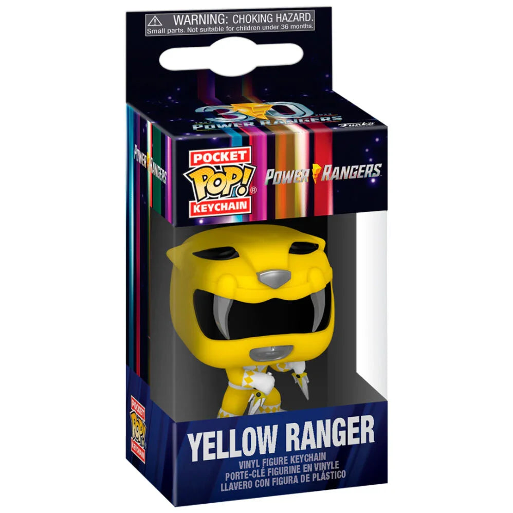 Pocket POP Keychain Power Rangers 30th Anniversary Yellow Ranger Nerdscape