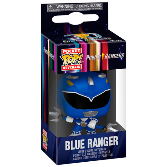 Porte-clés Pocket POP Power Rangers 30e anniversaire Ranger Bleu