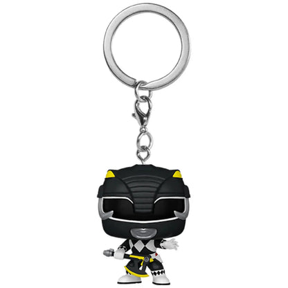 Pocket POP Keychain Power Rangers 30th Anniversary Black Ranger Nerdscape
