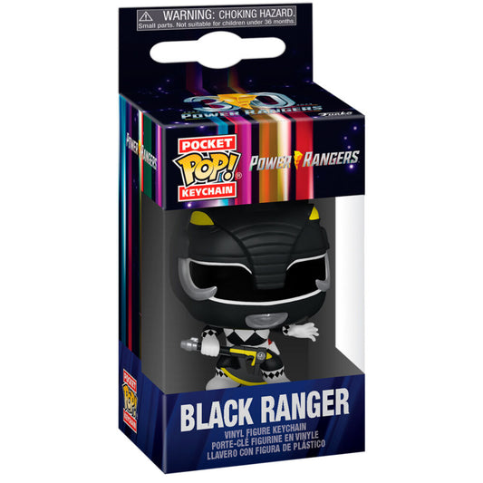 Porte-clés Pocket POP Power Rangers 30e anniversaire Ranger Noir