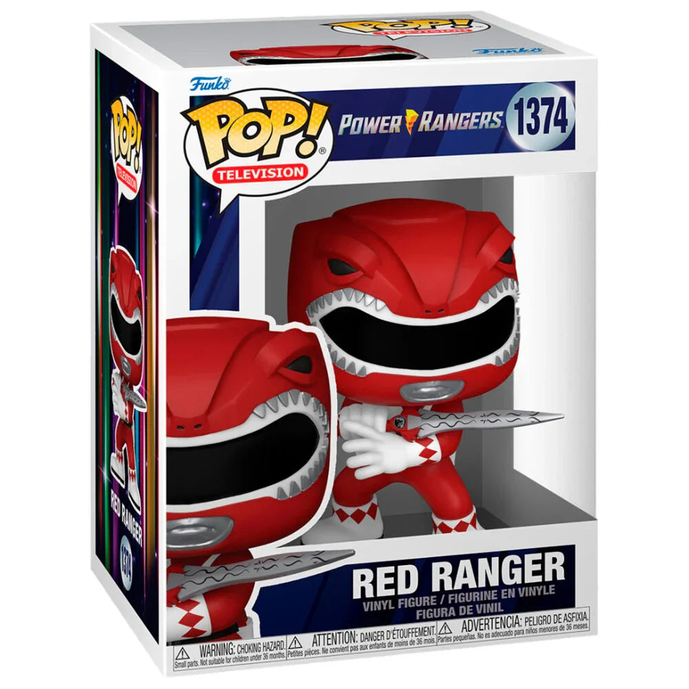 Funko Pop! Power Rangers Red Ranger 30th Anniversary - Figura da Collezione Vinyl Nerdscape
