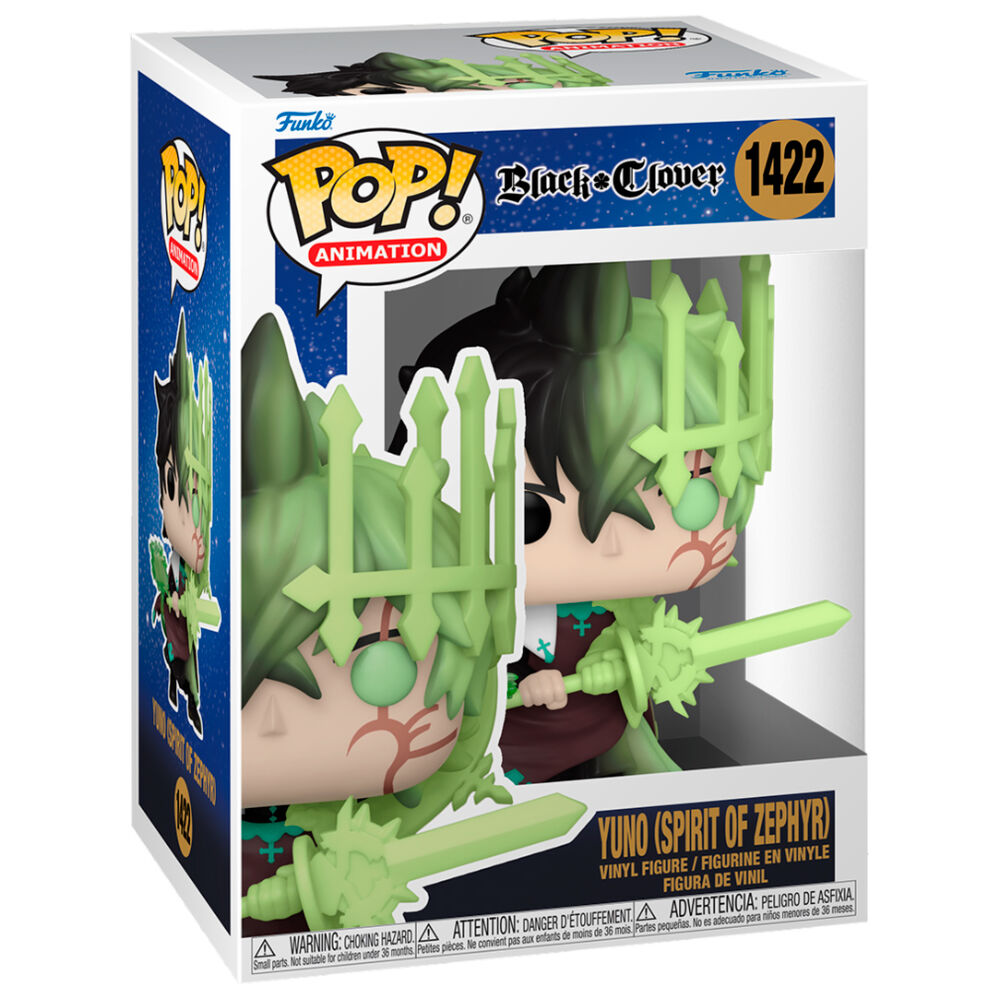 Funko Pop! Black Clover Yuno Spirit of Zephyr - Figura da Collezione Vinyl Nerdscape