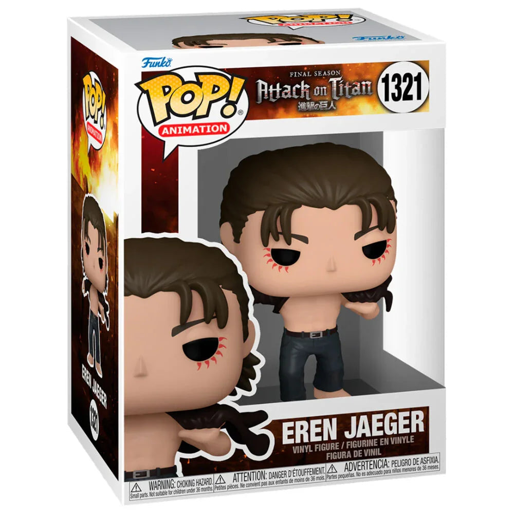 Funko Pop! Attack on Titan Eren Jeager - Figura da Collezione Vinyl Nerdscape