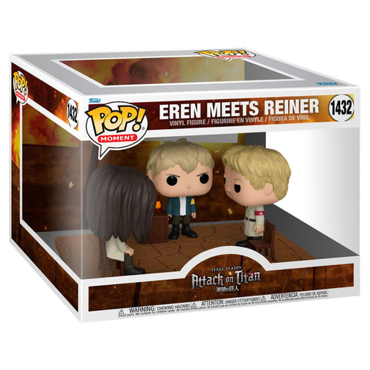 POP figure Moment Attack on Titan Eren Meets Reiner - Nerdscape