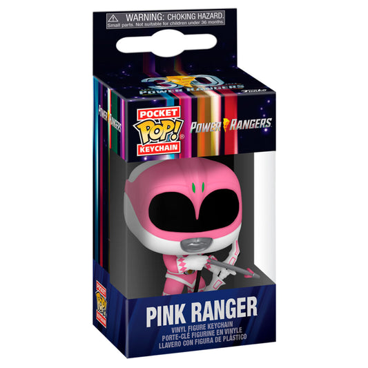Porte-clés Pocket POP Power Rangers 30e anniversaire Ranger Rose