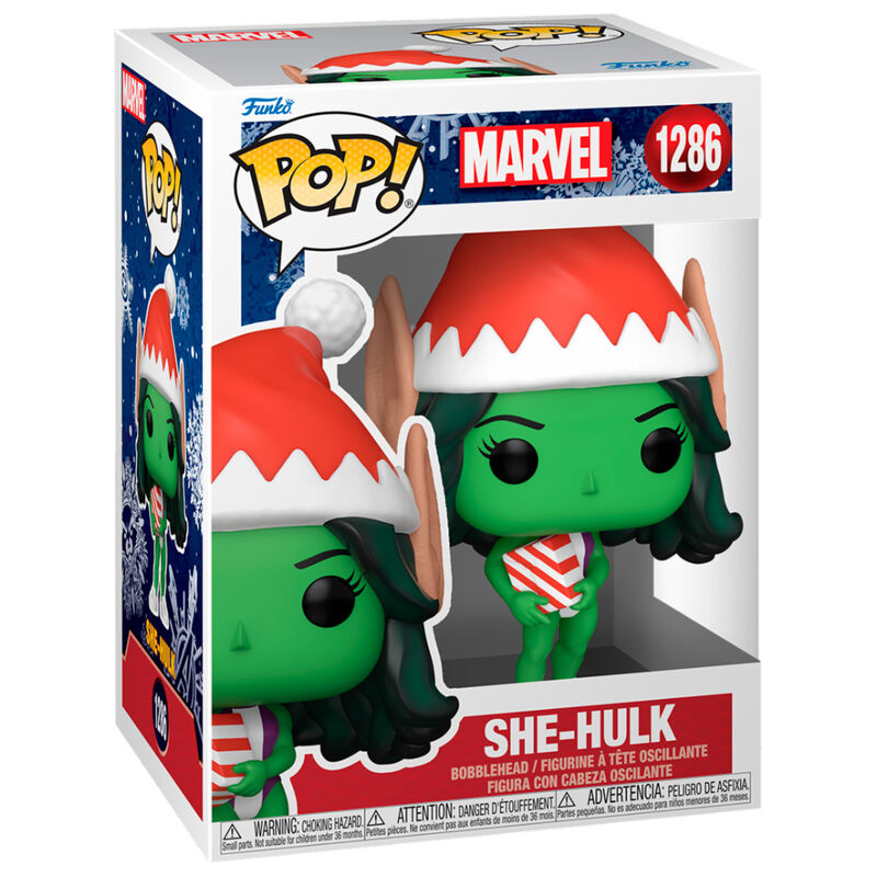 POP figure Marvel Holiday She-Hulk Nerdscape