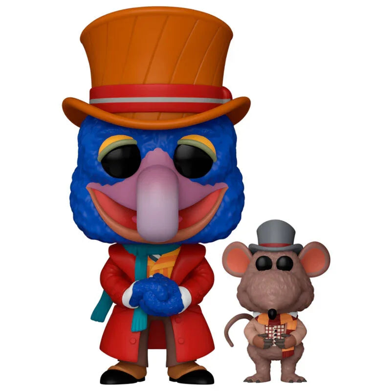 Funko Pop! The Muppet Christmas Carol Charles Dickens con Rizzo - Figura da Collezione Vinyl Nerdscape
