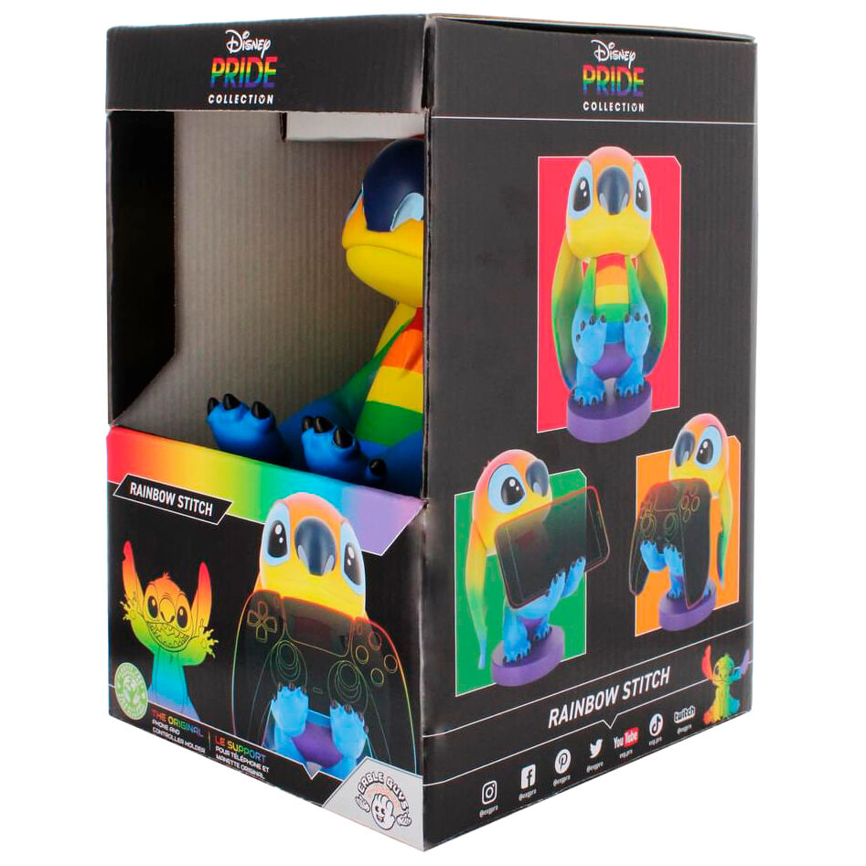Disney Stitch Figura da Collezione Clamp Rainbow 20cm - Nerdscape Nerdscape