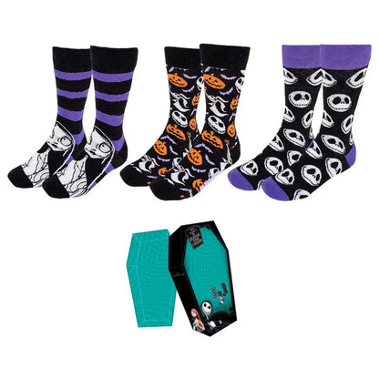Disney Nightmare Before Christmas pack 3 adult socks Nerdscape