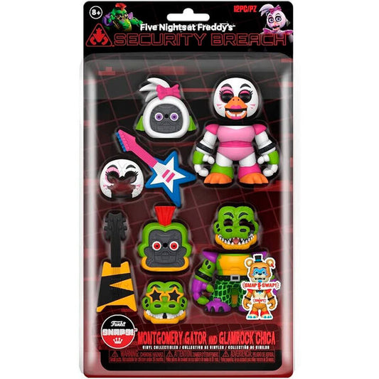 Pack POP de 2 figurines Five Nights at Freddy's Montgomery Gator et Glamrock Chica