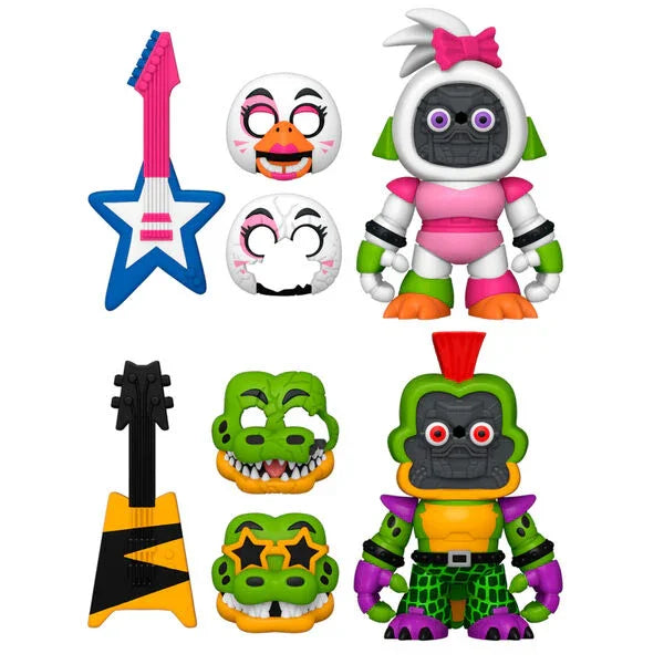 Funko Pop! Montgomery Gator e Glamrock Chica Five Nights at Freddy's - Figura da Collezione Vinyl Figure - Nerdscape Nerdscape