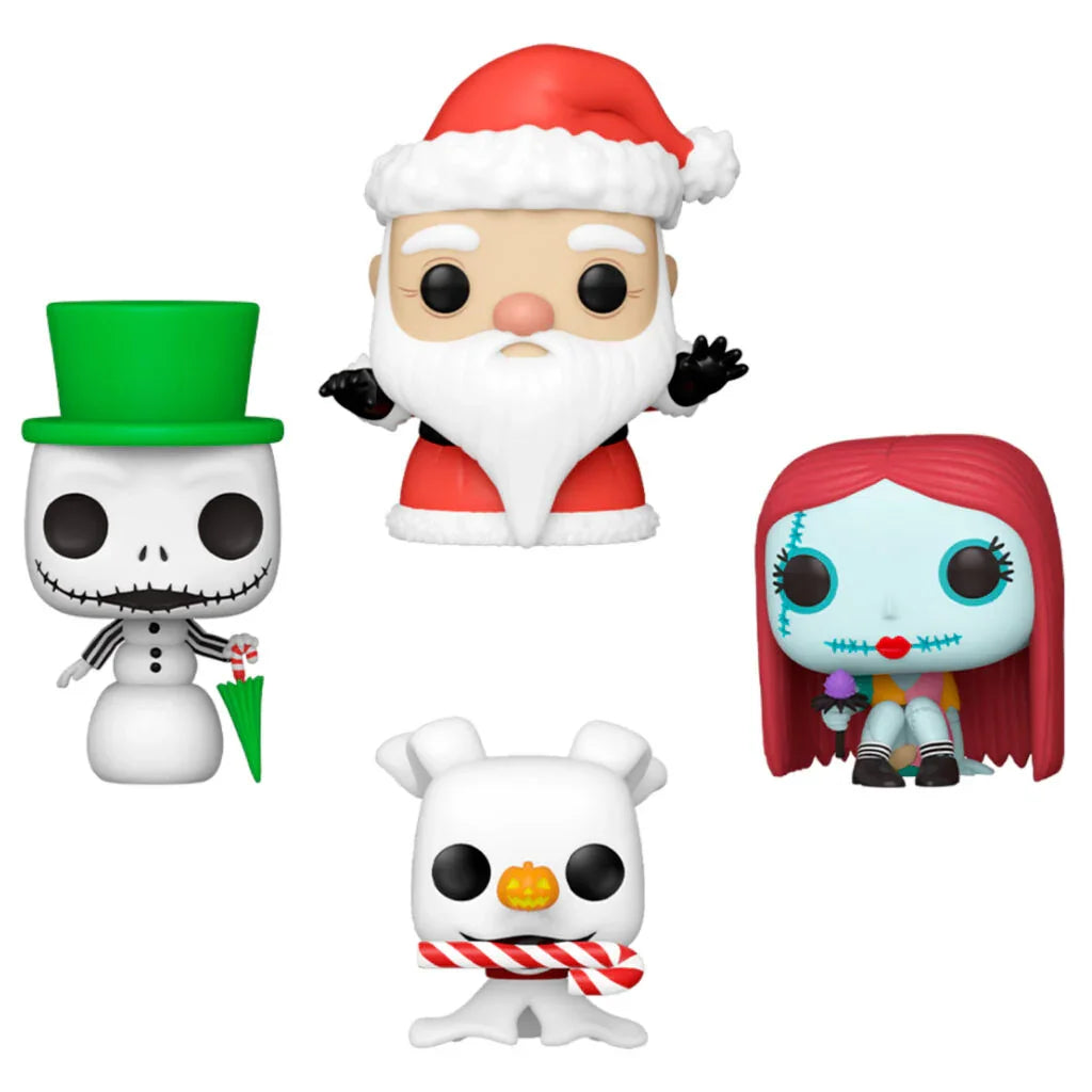 Funko Pop! Nightmare Before Christmas Pack 4 Figure - Figura da Collezione Vinyl - Nerdscape Nerdscape