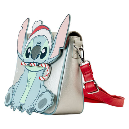 Loungefly Disney Stitch Holiday glitter crossbody bag Nerdscape