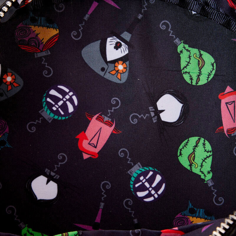 Loungefly Disney Nightmare Before Christmas Wreath String Lights Glow crossbody bag Nerdscape