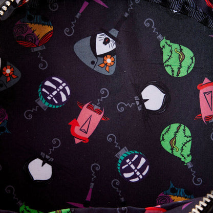 Loungefly Disney Nightmare Before Christmas Wreath String Lights Glow crossbody bag Nerdscape