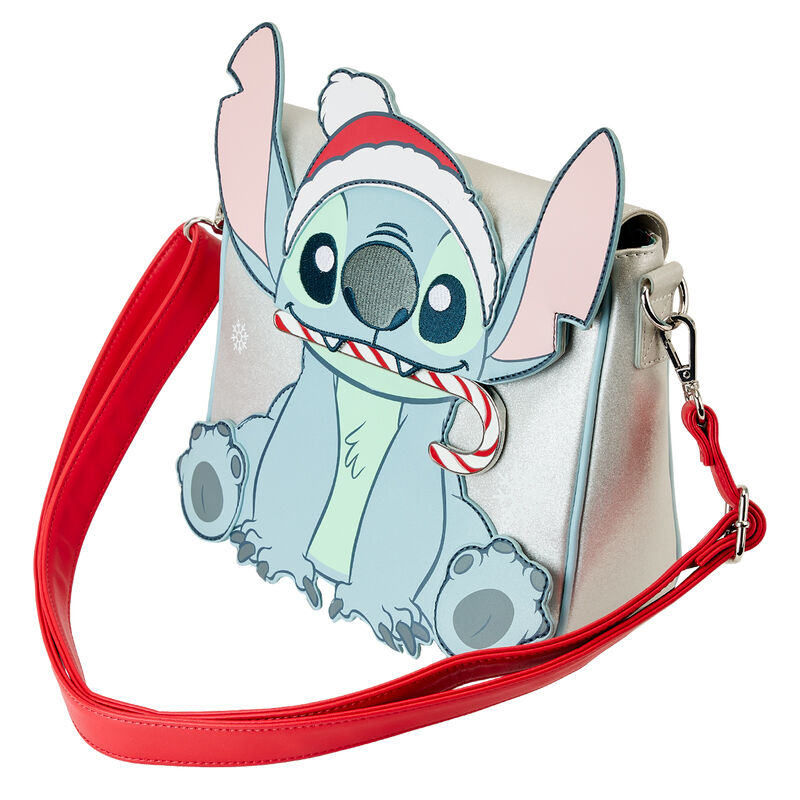 Loungefly Disney Stitch Holiday glitter crossbody bag Nerdscape