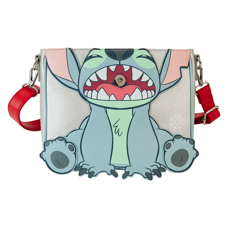 Loungefly Disney Stitch Holiday glitter crossbody bag Nerdscape