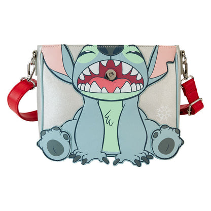 Loungefly Disney Stitch Holiday glitter crossbody bag Nerdscape
