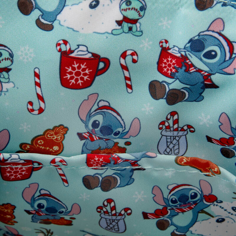 Loungefly Disney Stitch Holiday glitter crossbody bag Nerdscape