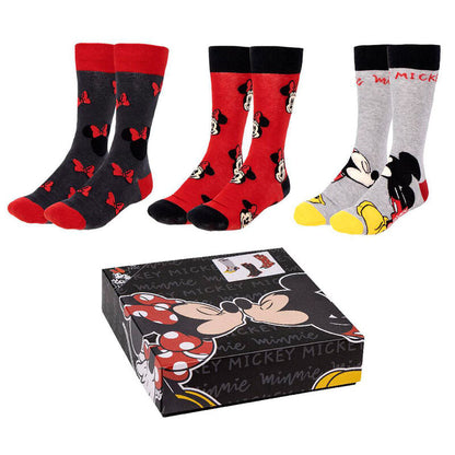 Disney Minnie pack 3 adult socks Nerdscape
