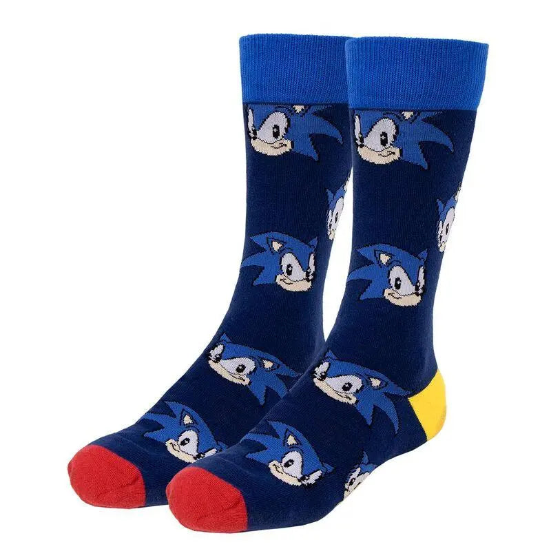 Sonic the Hedgehog pack 3 adult socks Nerdscape