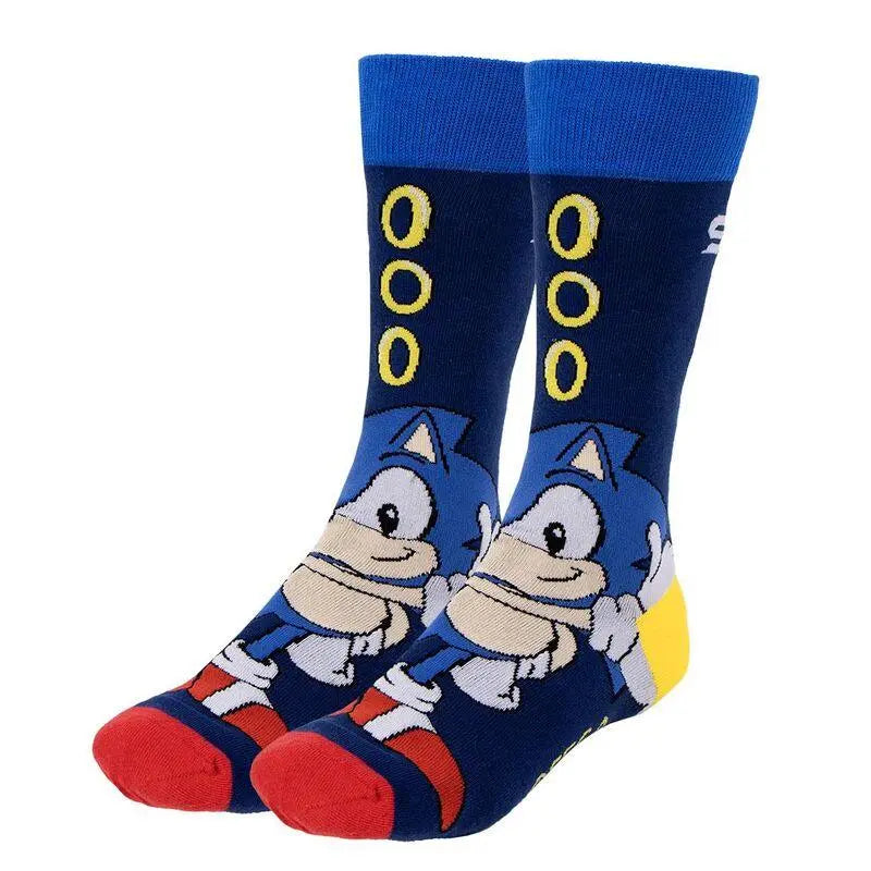 Sonic the Hedgehog pack 3 adult socks Nerdscape