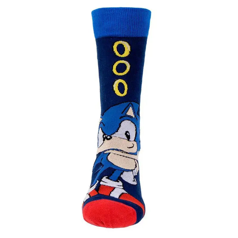 Sonic the Hedgehog pack 3 adult socks Nerdscape