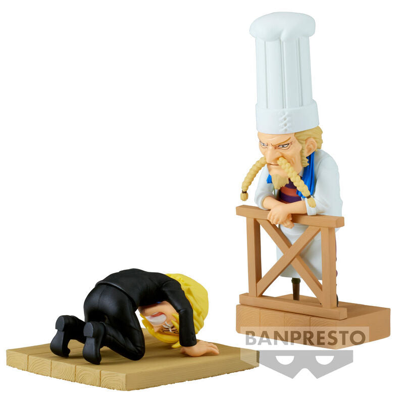 One Piece WCF Log Series Sanji & Zeff 2 world collectable figure 8cm Nerdscape
