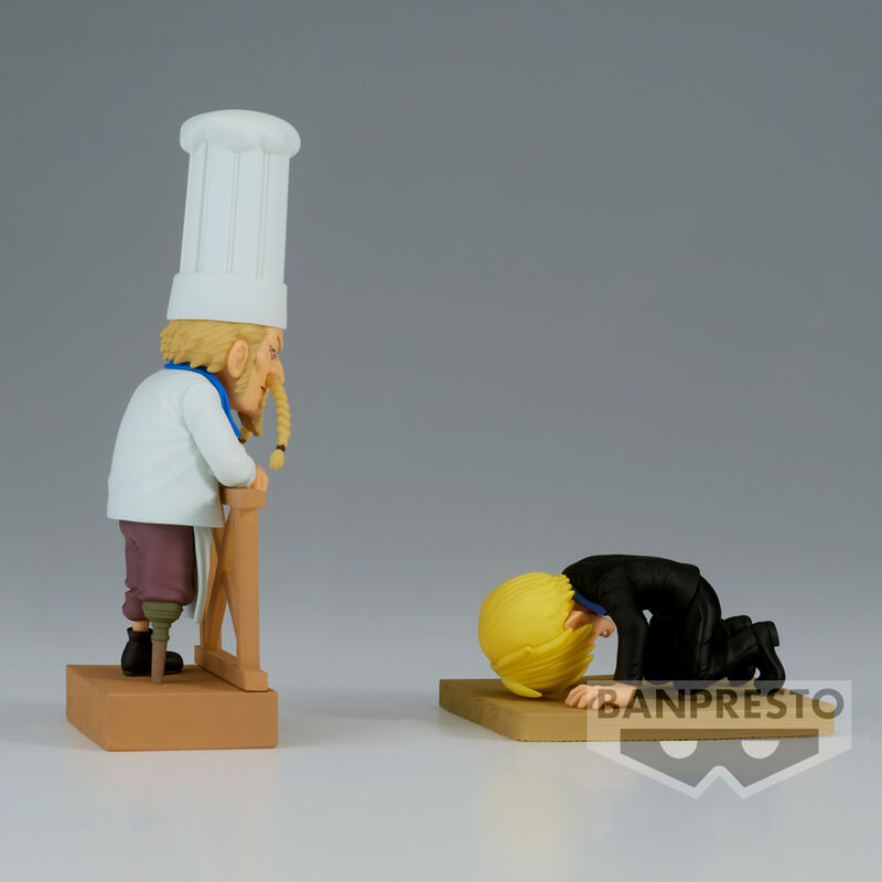 One Piece WCF Log Series Sanji & Zeff 2 world collectable figure 8cm Nerdscape