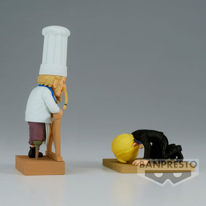 One Piece WCF Log Series Sanji & Zeff 2 world collectable figure 8cm Nerdscape