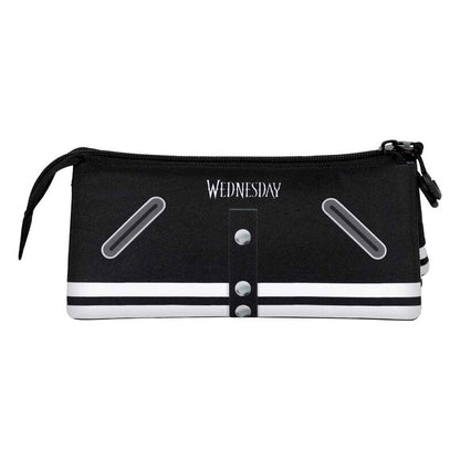 Wednesday Varsity triple pencil case Nerdscape