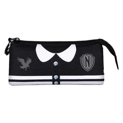 Wednesday Varsity triple pencil case Nerdscape