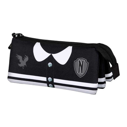 Wednesday Varsity triple pencil case Nerdscape