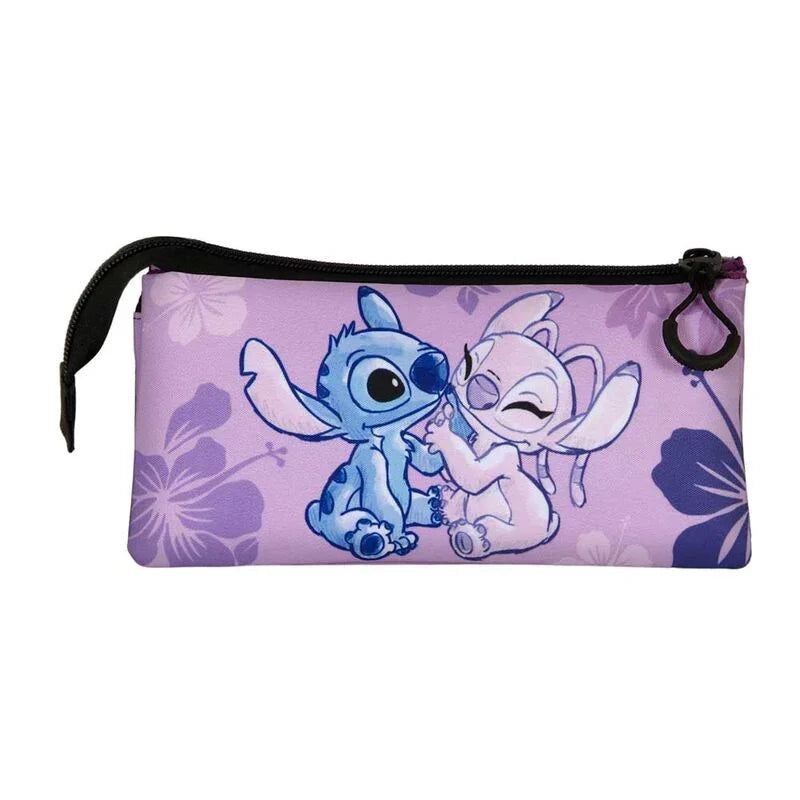 Disney Stitch Stitch & Angel triple pencil case Nerdscape