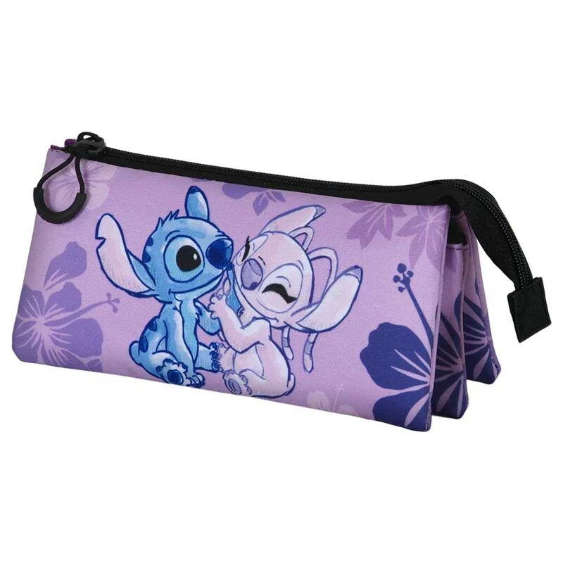 Disney Stitch Stitch & Angel triple pencil case Nerdscape