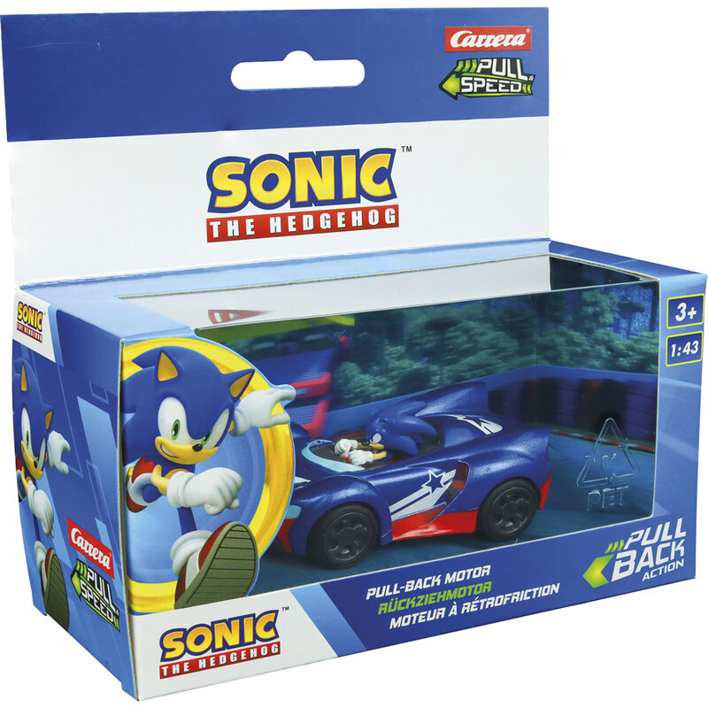 Sonic the Hedgehog Pull Speed Car 1:43 - Nerdscape Nerdscape