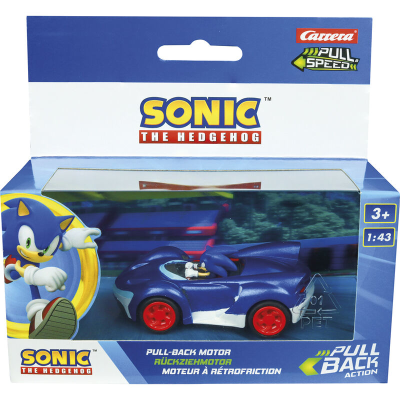 Sonic the Hedgehog Pull Speed Car 1:43 - Nerdscape Nerdscape