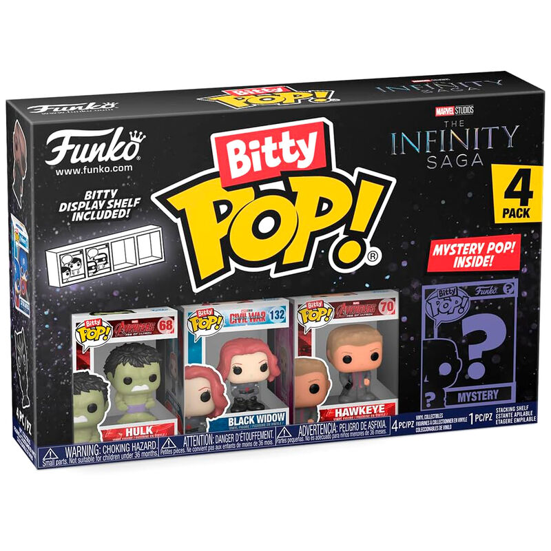 Funko Pop! Marvel The Infinity Saga Hulk - Figura da Collezione Vinyl 4 pezzi Blister Nerdscape