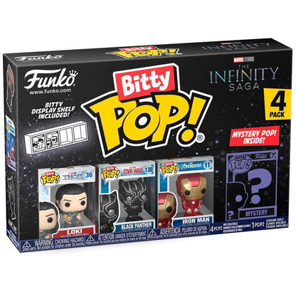 Funko Pop! The Infinity Saga Loki - Figura da Collezione Vinyl 4 pezzi Blister Bitty POP Marvel Nerdscape