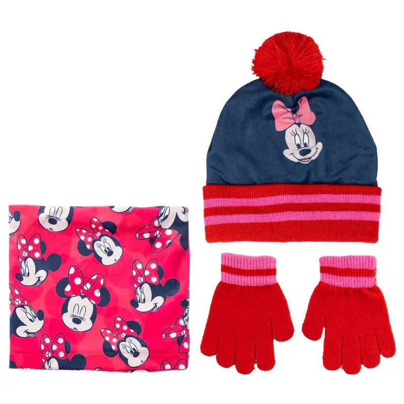 Disney Minnie snood hat gloves set Nerdscape