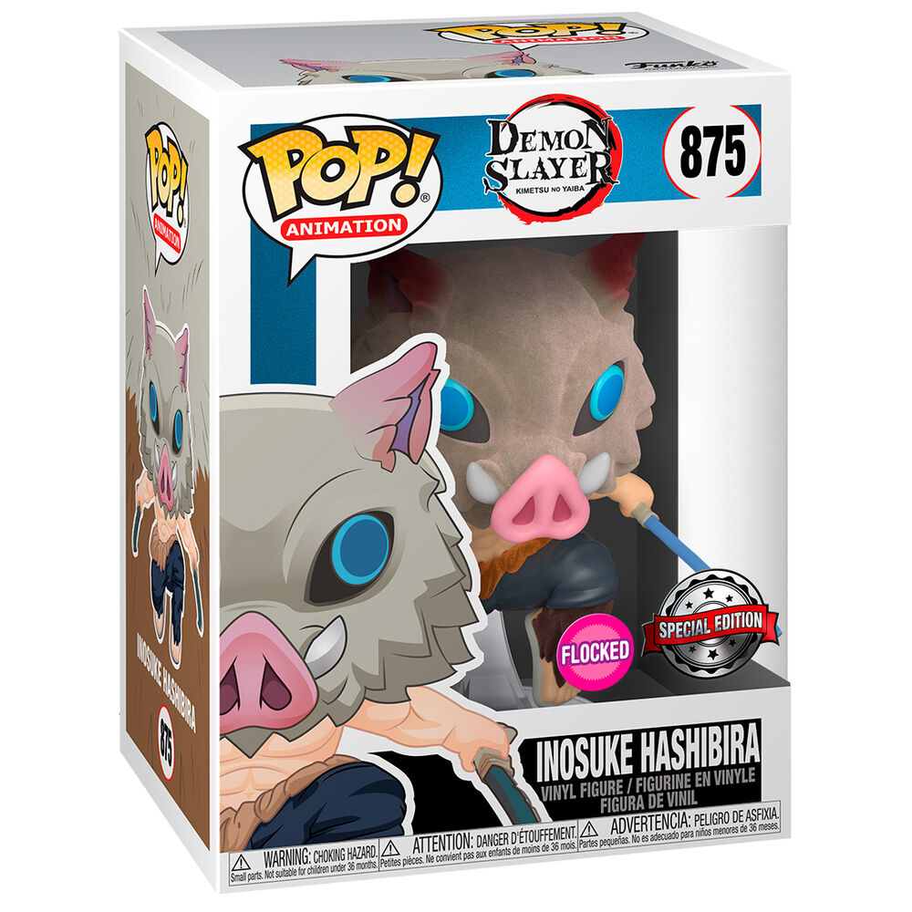 Funko Pop! Demon Slayer Kimetsu no Yaiba Inosuke Hashibira - Figura da Collezione Vinyl Nerdscape