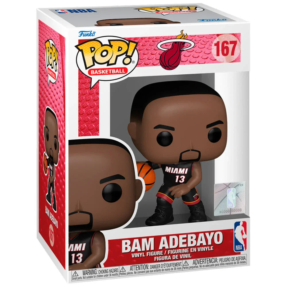 Funko Pop! NBA Miami Heat Bam Adebayo - Figura da Collezione Vinyl Nerdscape